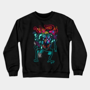 Abstract trash leprechaun / colorbomb Crewneck Sweatshirt